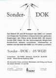 Urkunde Sonder-DOK Ø5WGD