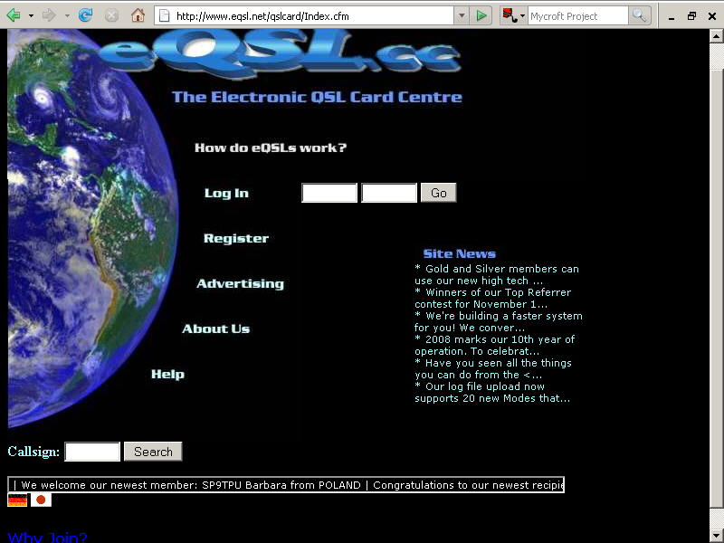 eQSL Startseite
