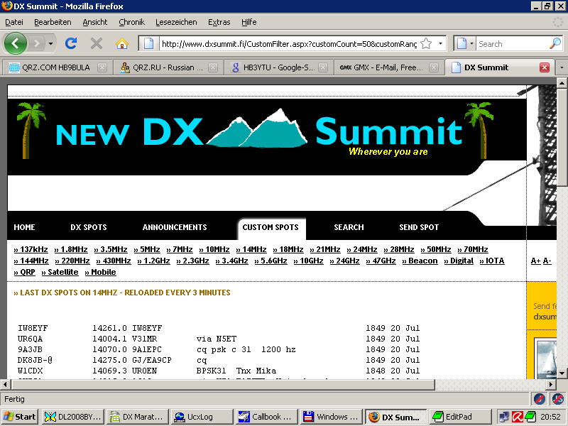 DX-Summit DX-Cluster
